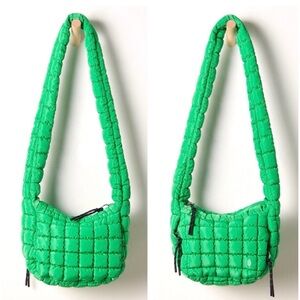 FP Movement Quilted Baby Carryall Sling Bag Kelly Green Shoulder New casual NWT